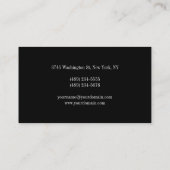 Carte de visite professionnelle de taille standard (Dos)
