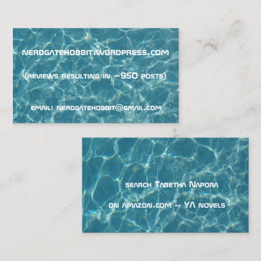 carte de visite professionnelle de visite (Devant / Derrière)