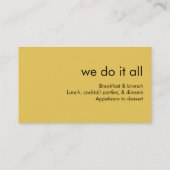 carte de visite professionnelle de visite (Dos)