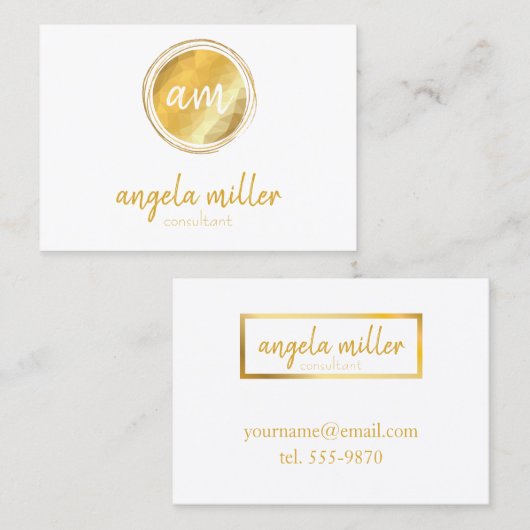 Carte de visite professionnelle de visite (Devant / Derrière)