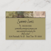 Carte de visite professionnelle de visite Artsy de (Dos)