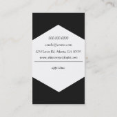 Carte de visite professionnelle de visite balayée (Dos)