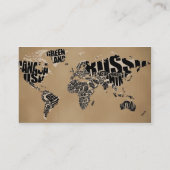 Carte de visite professionnelle de visite d'agence (Dos)