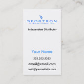 Carte de visite professionnelle de visite de (Dos)