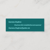 carte de visite professionnelle de visite de (Dos)