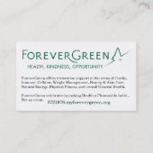 Carte de visite professionnelle de visite de (Dos)