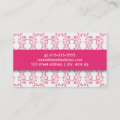 Carte de visite professionnelle de visite de (Dos)