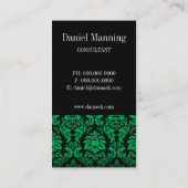 Carte de visite professionnelle de visite de (Dos)
