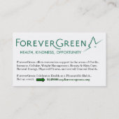 Carte de visite professionnelle de visite de (Dos)