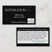 Carte de visite professionnelle de visite de (Devant / Derrière)