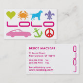 Carte de visite professionnelle de visite de Bruce (Devant / Derrière)