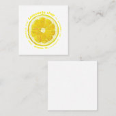 Carte de visite professionnelle de visite de carré (Devant / Derrière)