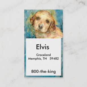 Carte de visite professionnelle de visite de chiot