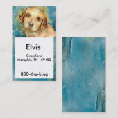 Carte de visite professionnelle de visite de chiot (Devant / Derrière)