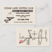 Carte de visite professionnelle de visite de CL (Devant / Derrière)