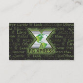 Carte de visite professionnelle de visite de FG (Dos)