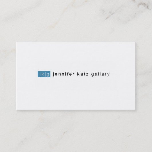 Carte de visite professionnelle de visite de Katz (Devant)