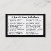 Carte de visite professionnelle de visite de perte (Dos)