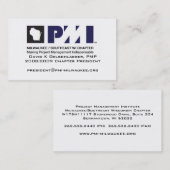 Carte de visite professionnelle de visite de PMI (Devant / Derrière)