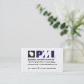 Carte de visite professionnelle de visite de PMI (Debout devant)