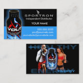 Carte de visite professionnelle de visite de volt (Devant / Derrière)