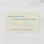 Carte de visite professionnelle de visite de WaHIP (Dos)