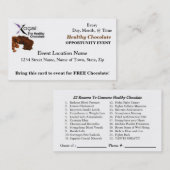 Carte de visite professionnelle de visite de Xocai (Devant / Derrière)