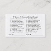 Carte de visite professionnelle de visite de Xocai (Dos)