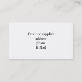 Carte de visite professionnelle de visite découpée (Dos)