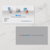 Carte de visite professionnelle de visite experte (Devant / Derrière)