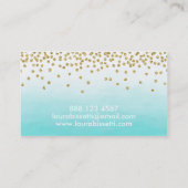 Carte de visite professionnelle de visite faite (Dos)