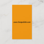 Carte de visite professionnelle de visite faite (Dos)