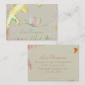 carte de visite professionnelle de visite peinte (Devant / Derrière)