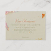 carte de visite professionnelle de visite peinte (Dos)