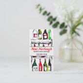 carte de visite professionnelle de visite rouge de (Debout devant)