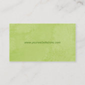 carte de visite professionnelle de visite verte de (Dos)