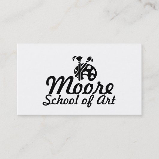 Carte de visite professionnelle d'école d'art, cou (Devant)