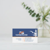 Carte de visite professionnelle d'entrepreneur en (Debout devant)