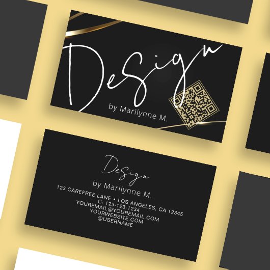 Carte de visite professionnelle design moderne cod