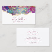 carte de visite professionnelle design opale fuchs (Devant / Derrière)