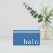 Carte de visite professionnelle d'interprète tradu (Debout devant)