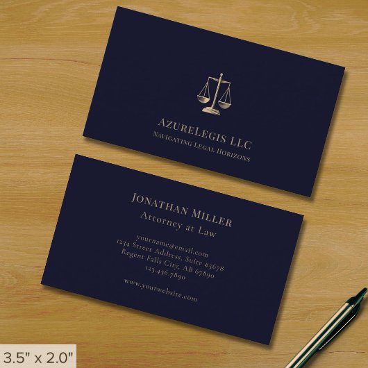Carte de visite professionnelle échelle de justice