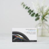 Carte de visite professionnelle électricien (Debout devant)