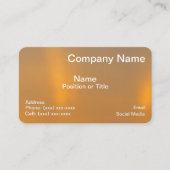 Carte de visite professionnelle Élégance Or (Devant)
