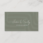 Carte de visite professionnelle élégante (Dos)