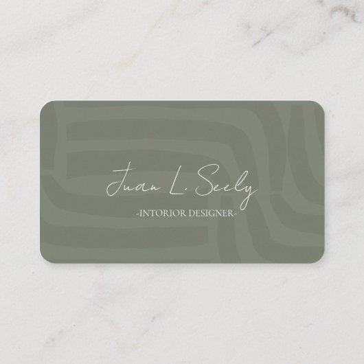 Carte de visite professionnelle élégante (Dos)