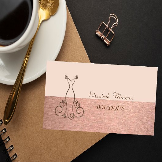 Carte De Visite Professionnelle,Élégante Chic,Robe