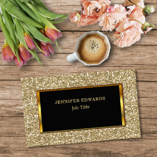 Carte De Visite Professionnelle élégante de parties scintillante