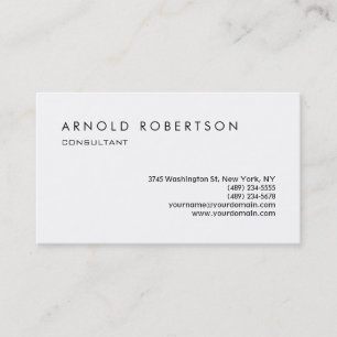 Carte de visite professionnelle élégante et simple