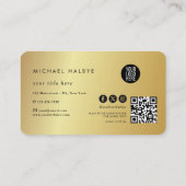 Carte de visite professionnelle en aquarelle Agate (Dos)